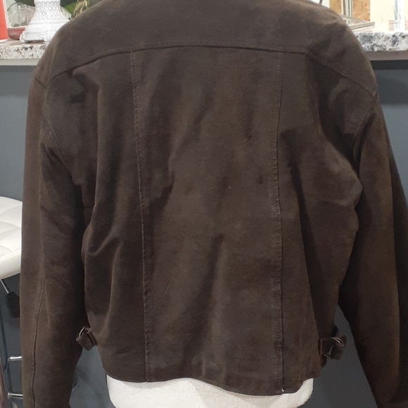 Vtg Joyce Leslie  faux fur leopard and leather reversible bomber  jacket size S - Picture 9 of 16